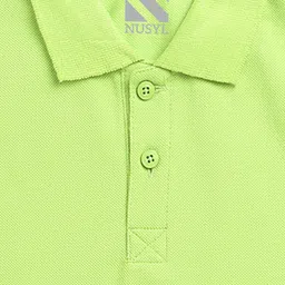 NUSYL Boys Printed Cotton Polo Collar T-shirt image 4