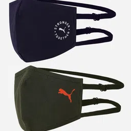 Puma Unisex Pack Of 2 Solid Outdoor Masks image 5