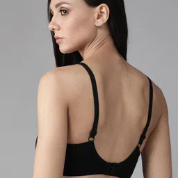 Roadster Black Solid Non-Wired Non Padded Everyday Bra image 3