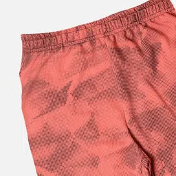 TINY HUG Boys Peach-Coloured & Black Textured Slim-Fit Joggers image 3