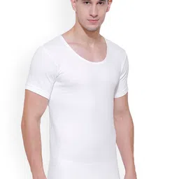 BODYCARE INSIDER Men Off White Solid Thermal Top B106_95 image 3