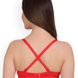 KOMLI Set Of 2 Solid Non-Wired Heavily Padded T-shirt Bra K9555-2PC-RD image 2