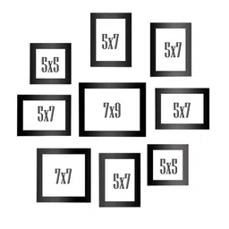 Art Street Set of 9 Black Wall Photo Frames image 3