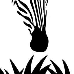 rawpockets Black Zebra Wall Sticker image 3