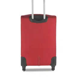Nasher Miles Red Solid Texas Soft-Sided Cabin Trolley Bag image 4