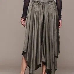 Ritu Kumar Flared Satin Cropped Palazzos image 3