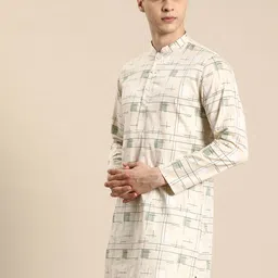 simaaya Sayisha Men Geometric Printed Kurta image 3