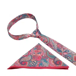 Tossido Men Pink & Green Printed Accessory Gift Set image 5