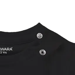 BE AWARA Kids Typography Printed Cotton T-shirt image 3