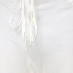 Manyavar Men Peach-Coloured & White Self Design Kurta with Churidar image 5