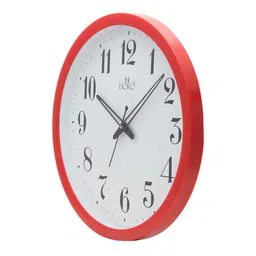 Horo White Handcrafted Round Solid 35 cm Analogue Wall Clock image 5