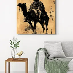 999Store Gold-Toned & Black 1 Piece Canvas Other Wall Paintings image 1