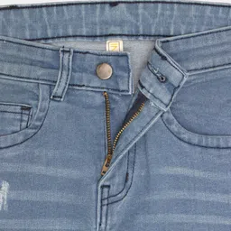 Instafab Boys Blue Regular Fit Mid-Rise Low Distress Jeans image 3