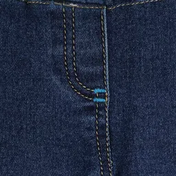 Cherry Crumble Girls Blue Solid Regular-Fit Denim Jeggings image 2