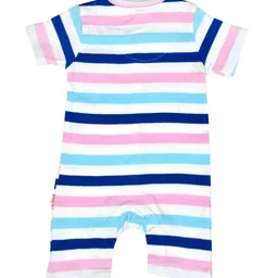 candy cot Infant Kids Pack Of 2 Multicoloured Printed Organic Cotton Rompers image 5