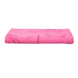 Cortina Unisex Pink Printed 300 GSM Bath Towel image 4