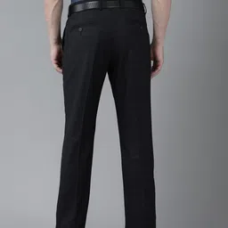 Arrow Men Checked Tailored Fit Formal Trousers image 3