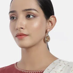 Kord Store Gold-Plated Embellished Classic Drop Earrings image 3