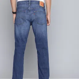 Levis Men 541 Tapered Fit Low Distress Heavy Fade Stretchable Jeans image 3