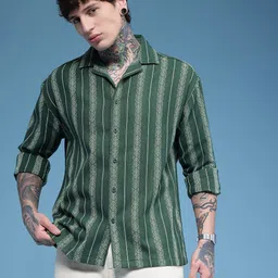 HERE&NOW Men Striped Relaxed Fit Casual Shirtt image 2