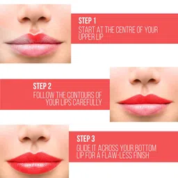 SHRYOAN Matte Longlasting Non Transfer Lipstick - Indian Red - 3.8 gm image 2