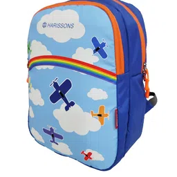 Harissons Unisex Blue Graphic Printed Backpack image 3