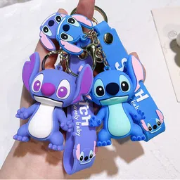 Flenzy 3D Lilo & Stitch Cartoon Keychain With Belt image 4