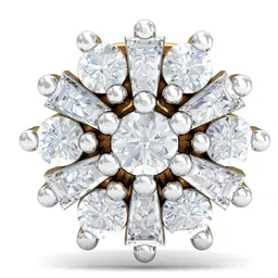 KUBERBOX 18K Yellow Gold Diamond Sanjana Nose Stud image 2