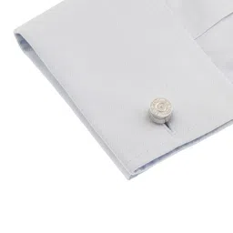 The Tie Hub Silver-Toned Quirky Cufflink image 3