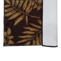 Athom Trendz Set of 3 Brown Patterned Anti Slip Bath Rugs image 3