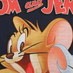 Tom & Jerry Boys Navy Blue Printed Round Neck T-shirt image 3