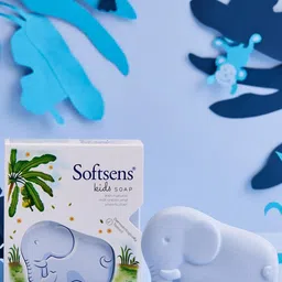 Softsens Set Of 4 Kids Soap With Natural Milk Cream And Shea Butter - 75g Each image 2