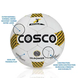 COSCO Hand Stitched Smooth Textured HI-Power Volley Ball image 4