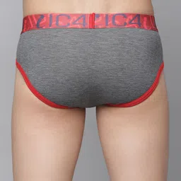 IC4 Men Pack Of 2 Solid Knitted Basic Tanga Briefs 0CR-CRB249P2 image 3