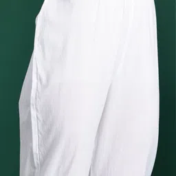 Indo Era Floral Printed Pure Cotton Kurta with Trousers & Dupatta image 4