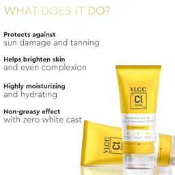 VLCC Clinic ProDefence Anti Tan Sun Screen Lotion - SPF25 With Lemon Extract - 100 ml image 5