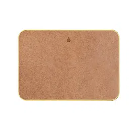 SAF Black & Peach-Coloured Abstract Wooden Painting Wall Art image 3