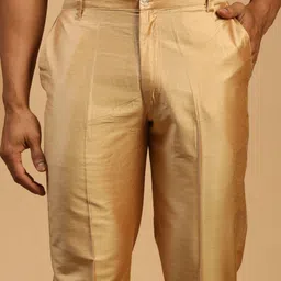 SHRESTHA BY VASTRAMAY Men Rose Gold Kurta with Pyjamas image 4