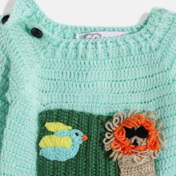 CHUTPUT Kids Conversational Crochet Woollen Pullover image 3