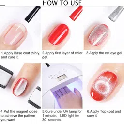 VENALISA 9D Cat Eye Galaxy Magnetic UV / LED Soak Off Nail Gel Polish 7.5ml- Shade J06 image 4