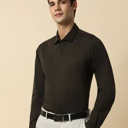 Allen Solly Men Slim Fit Geometric Printed Pure Cotton Formal Shirt image 5