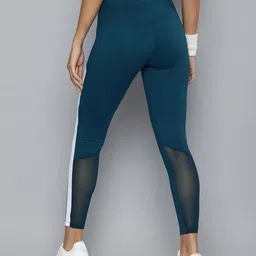 HRX by Hrithik Roshan Striped Rapid-Dry Training Tights image 4