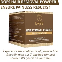 7daysnatural 7 DAYS Set Of 2 Hair Removal Powder With Cocoa Powder - 100g Each image 5