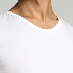 Puma Men Pack of 2 Solid Pure Cotton V-Neck Innerwear Vests image 4