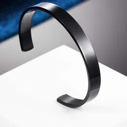 MEENAZ Men Anti Tarnish Silver-Plated Bangle-Style Bracelet image 5