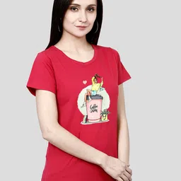 CHOZI Pack Of 2 Printed Bio Finish Running Cotton T-shirt image 2