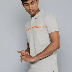 HRX by Hrithik Roshan Men Striped Polo Collar T-shirt image 5