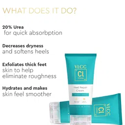 VLCC Clinic Heel Repair Cream Enriched With Shea Butter & Vitamin E - 100 g image 2