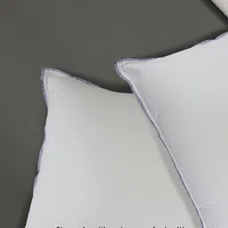 MAXNAP Sleep Support White Set of 2 Fibre Filled Cotton Sleep Pillow image 4