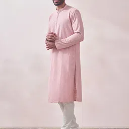 Manyavar Men Ethnic Motifs Embroidered Kurta with Churidar image 2